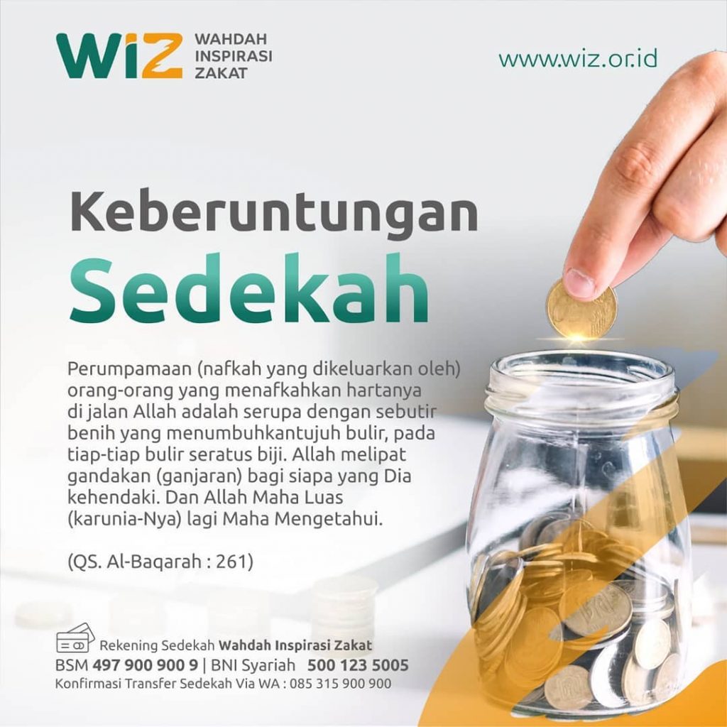 Keberuntungan Sedekah Wahdah Inspirasi Zakat