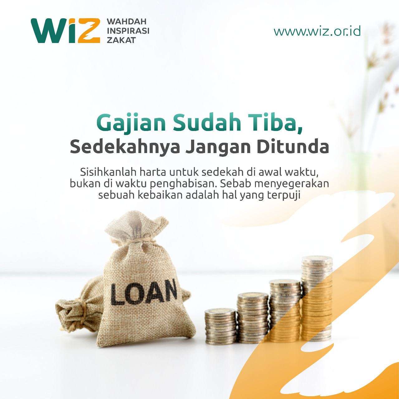 Gajian Sudah Tiba Sedekahnya Jangan Ditunda Wahdah Inspirasi Zakat