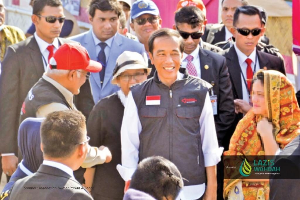 LAZIS Wahdah - Presiden Joko Widodo Kunjungi Posko Medis Indonesia di Kamp Pengungsi Rohingya - Bangladesh 4