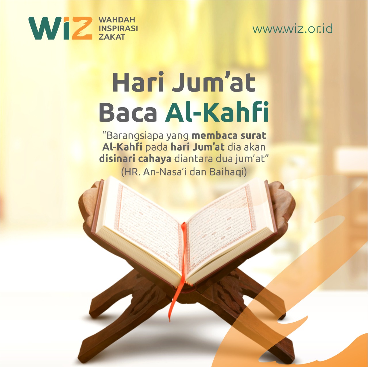 Hari Jum'at Baca AlKahfi WAHDAH INSPIRASI ZAKAT NGO Pengelola