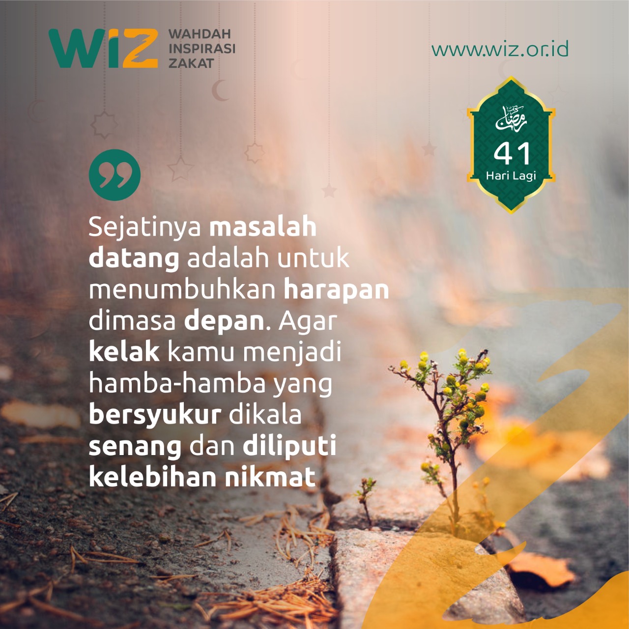 Ramadhan 41 Hari Lagi - WAHDAH INSPIRASI ZAKAT