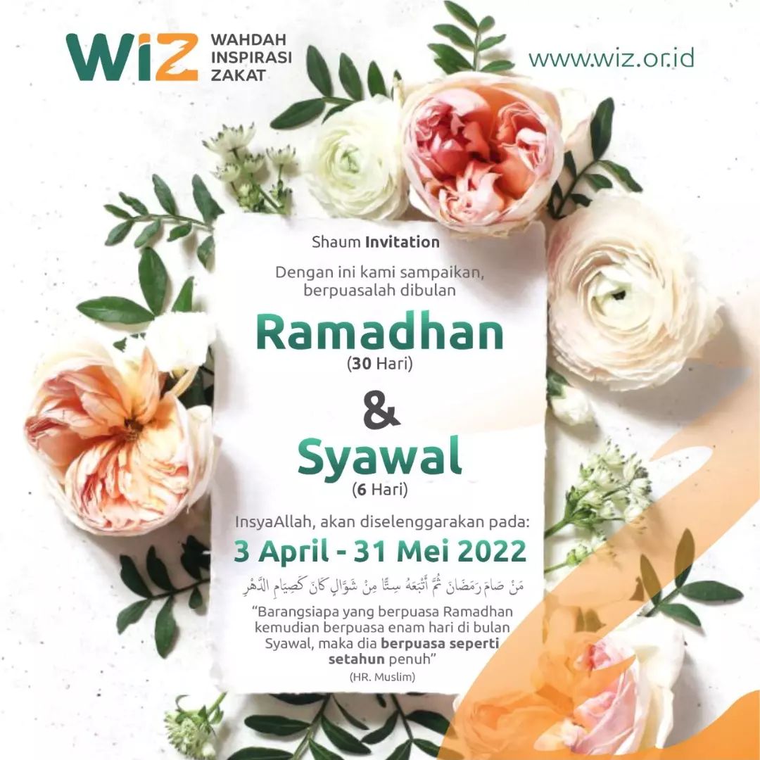 Puasa Syawal - WAHDAH INSPIRASI ZAKAT