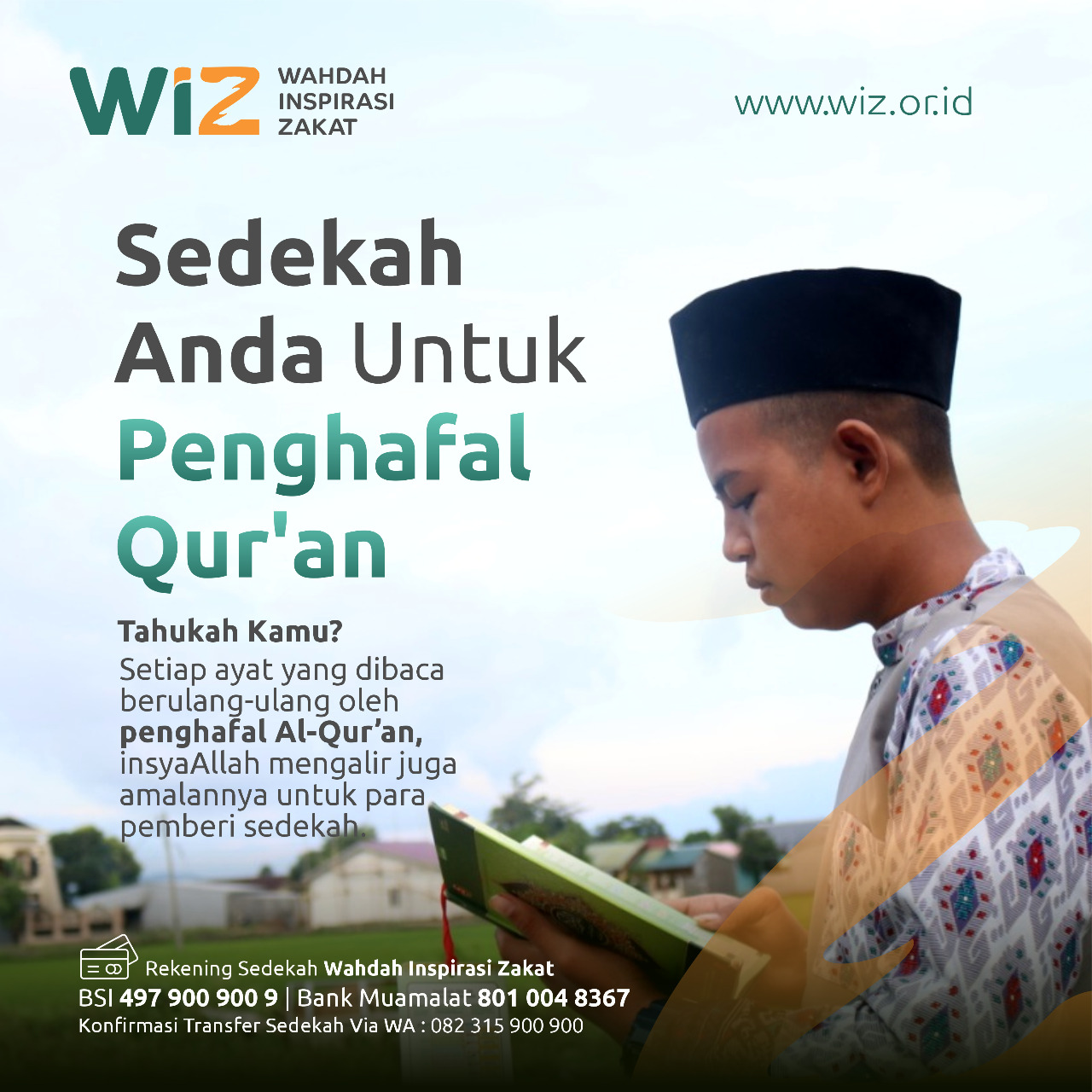 Sedekah Untuk Penghafal Quran Wahdah Inspirasi Zakat