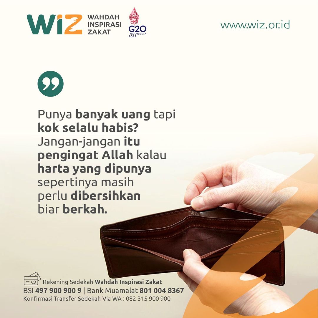 Punya Banyak Uang Tapi Kok Selalu Habis? – WAHDAH INSPIRASI ZAKAT