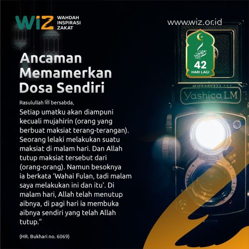 Ancaman Memamerkan Dosa Sendiri