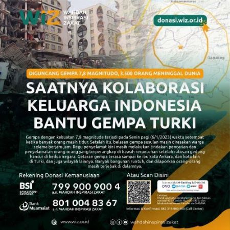 Peduli Gempa Turki, Ayo Bangsa Indonesia Kita Bantu Saudara Kita!