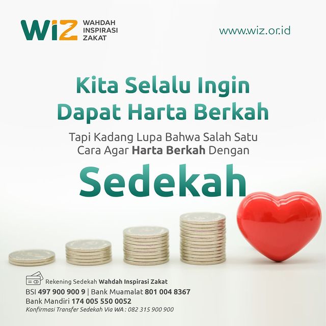 Kita Selalu Ingin Dapat Harta Berkah Tapi - WAHDAH INSPIRASI ZAKAT