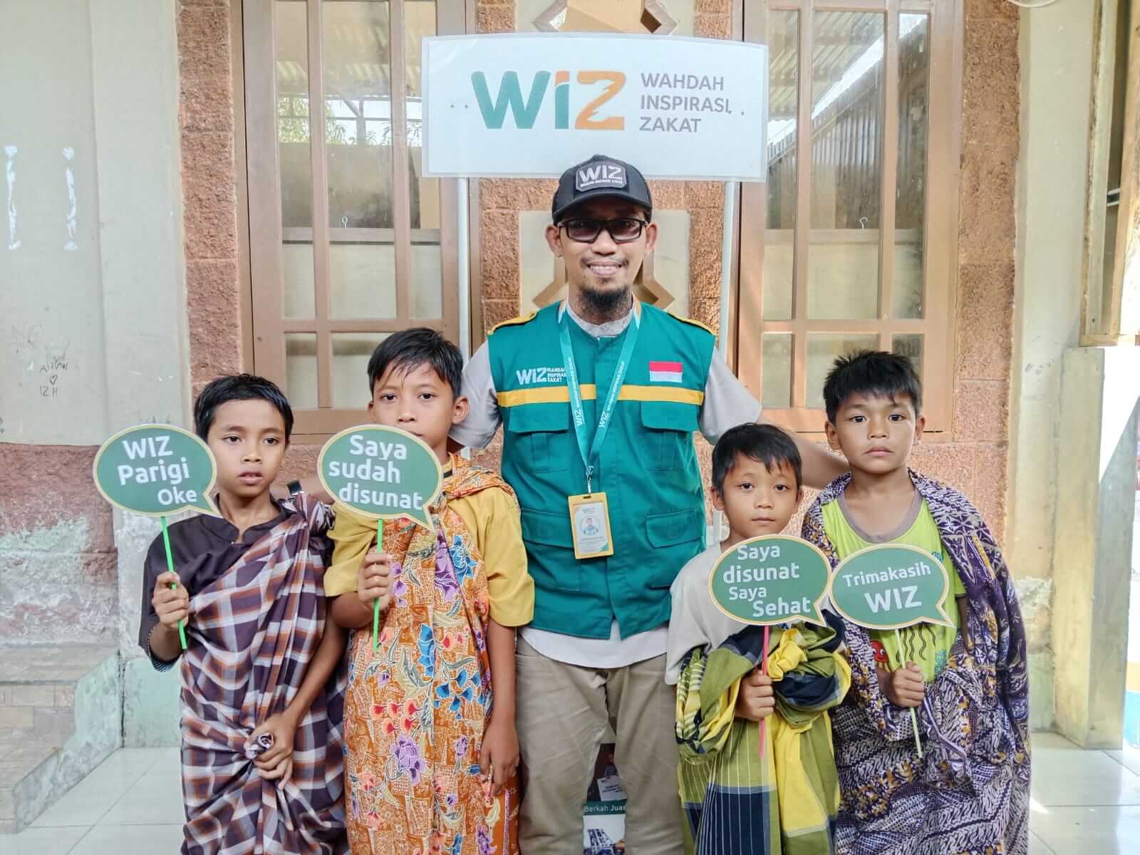 Semarak Kemerdekaan, WIZ Parigi Gelar Khitanan Gratis Untuk Yatim Dhuafa