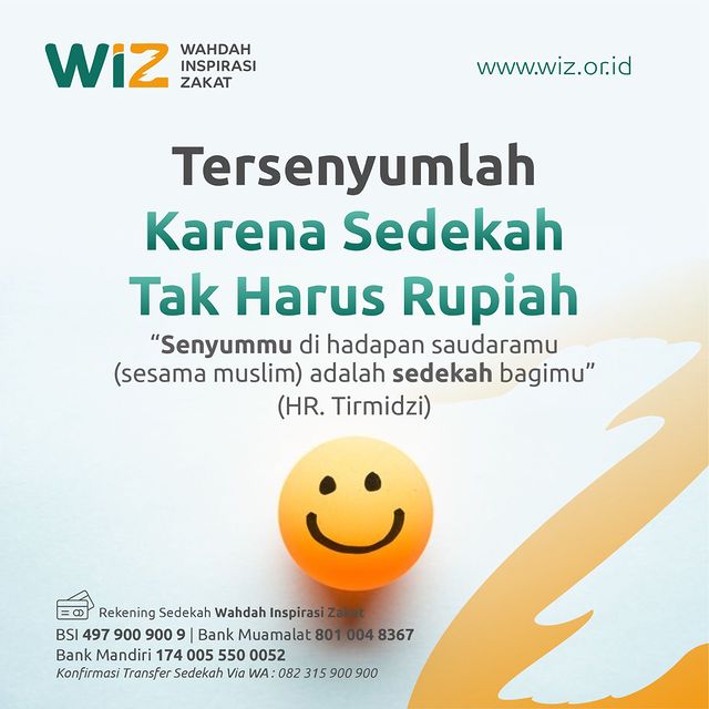 Tersenyumlah, Karena Sedekah Tak Harus Dengan Rupiah