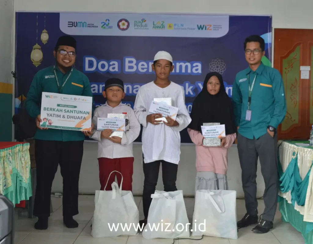 Gambar Penyerahan Santunan Yatim Kerjasama WIZ Kaltim dan PT PLN Indonesia Power UPDK Mahakam