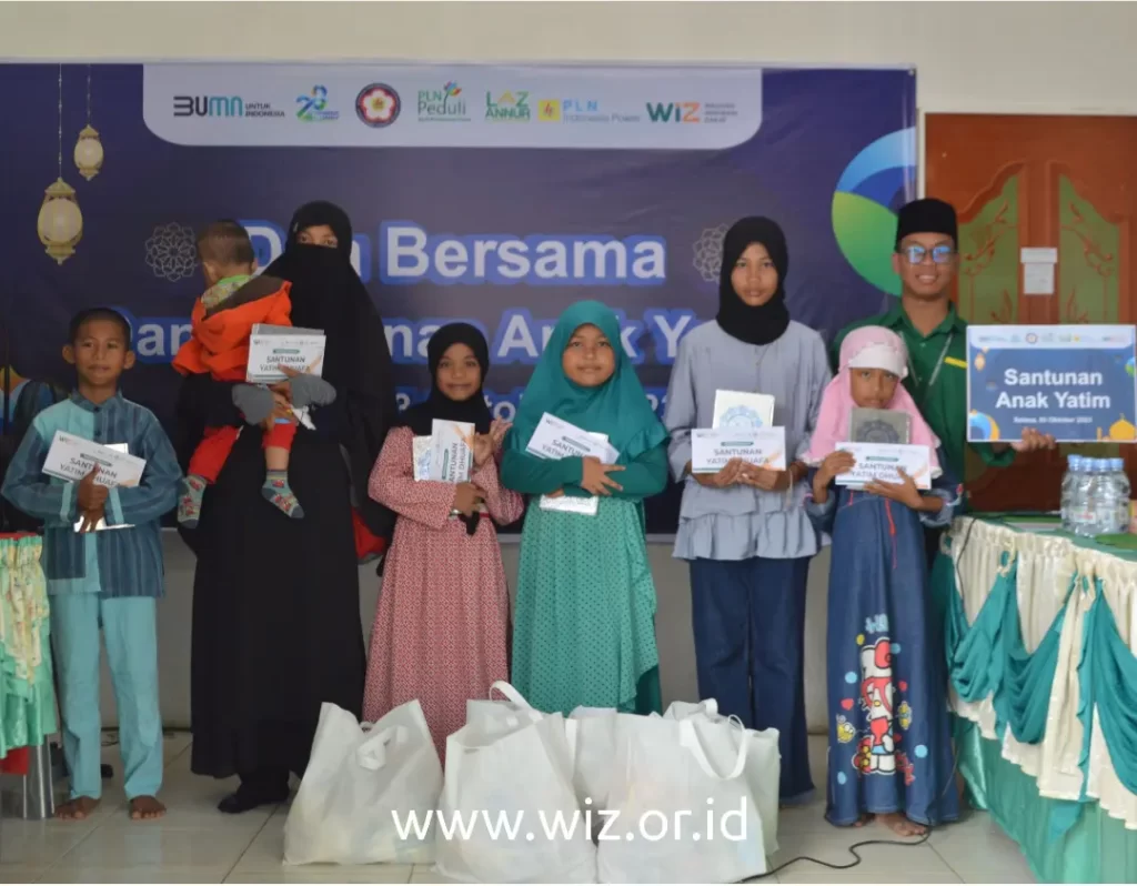 Gambar Penyerahan Santunan Yatim Kerjasama WIZ Kaltim dan PT PLN Indonesia Power UPDK Mahakam