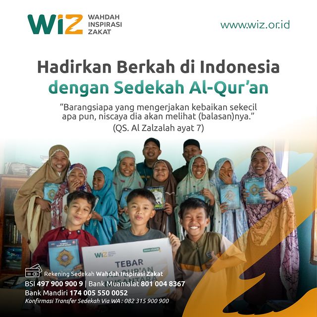 Hadirkan Berkah Di Indonesia Dengan Sedekah Al-Qur'an - WAHDAH ...