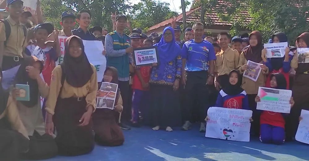 Gambar Penggalangan Dana Palestina SMP 2 Patampanua Pinrang