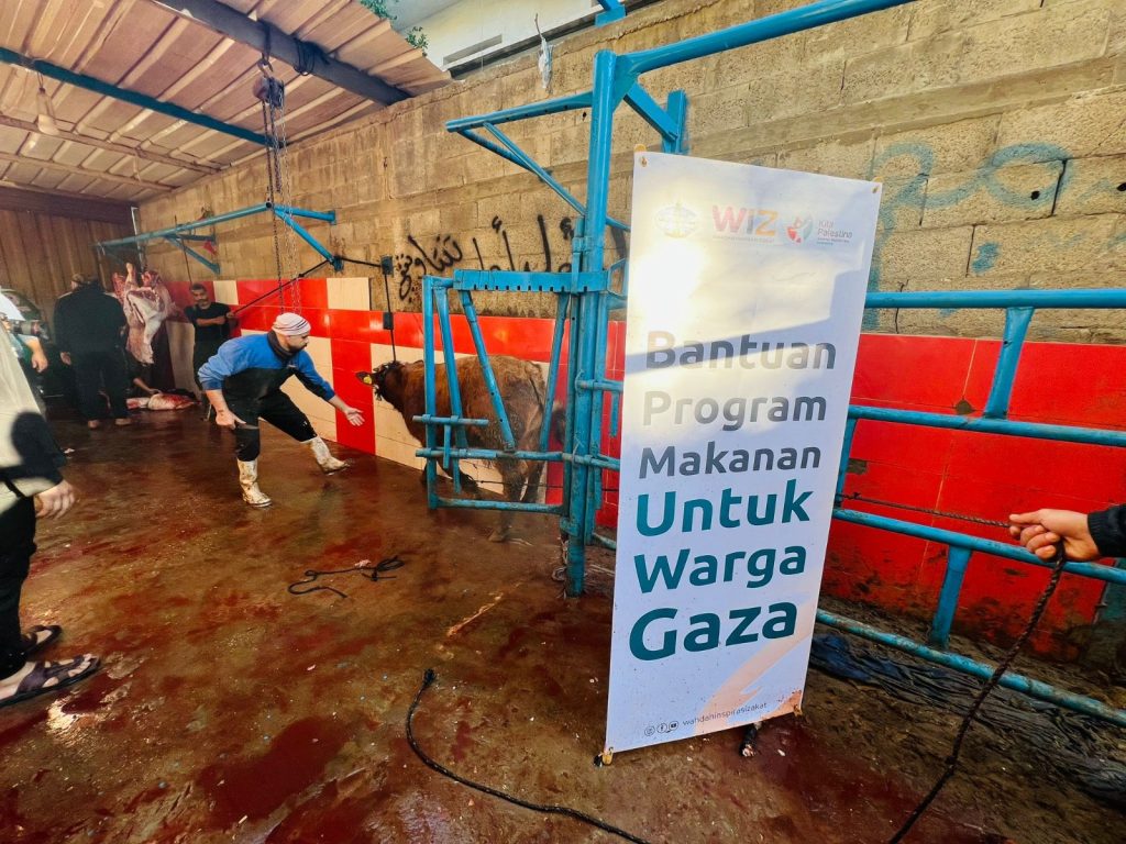 Gambar Pengolahan Bantuan Makanan untuk Warga Gaza