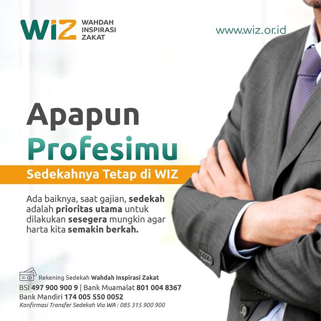 Apapun Profesimu, Sedekahnya Ingat WIZ