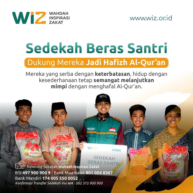 Berikan Berkah, Dukung Program Sedekah Beras Santri!