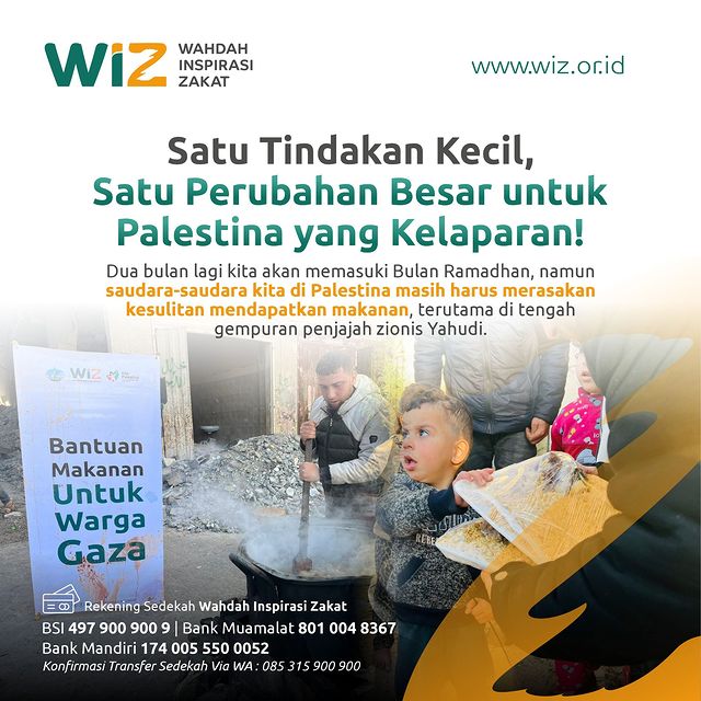 Satu Tindakan Kecil, Satu Perubahan Besar Untuk Palestina Yang Kelaparan!