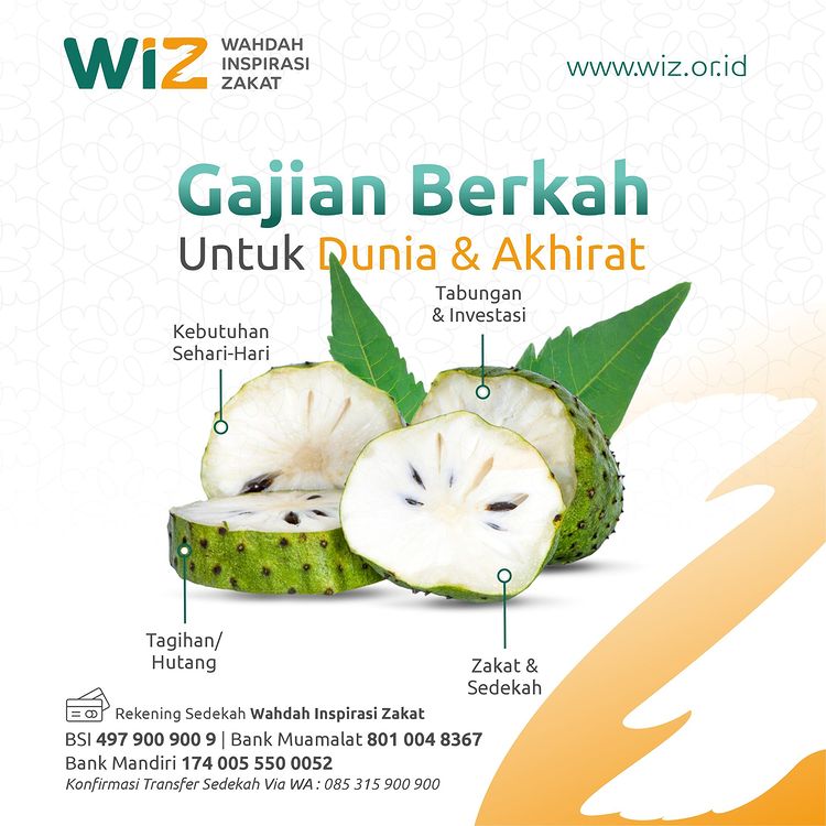 Sudah Gajian Luangkan Sebagian Rezekimu Untuk Sedekah Di Laznas WIZ!