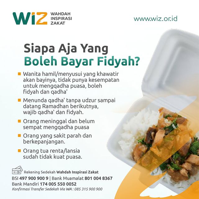 Fidyah Pun Wajib Ditunaikan