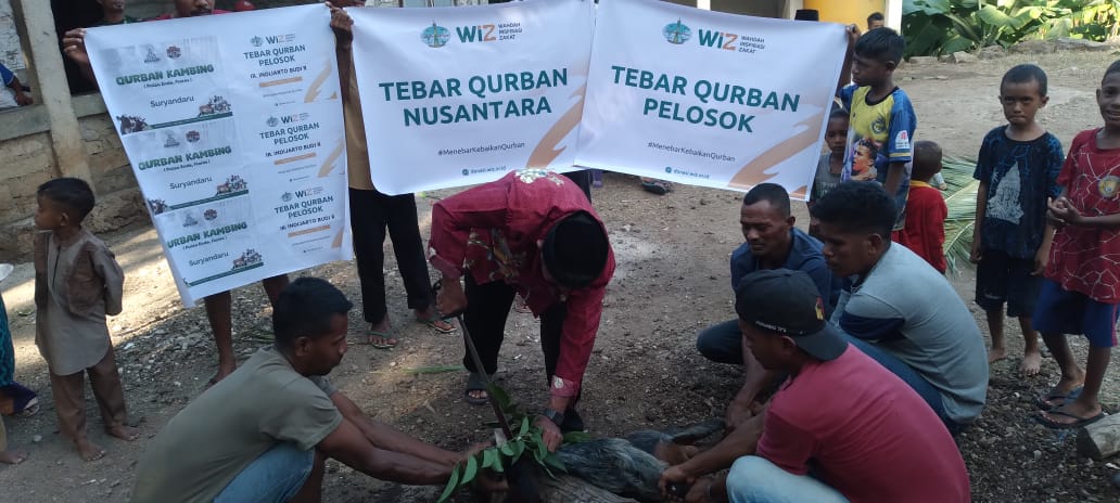 Distribusi Daging Kurban oleh WIZ di Desa Watanhura, Upaya Membantu Muslim yang Jarang Berkurban