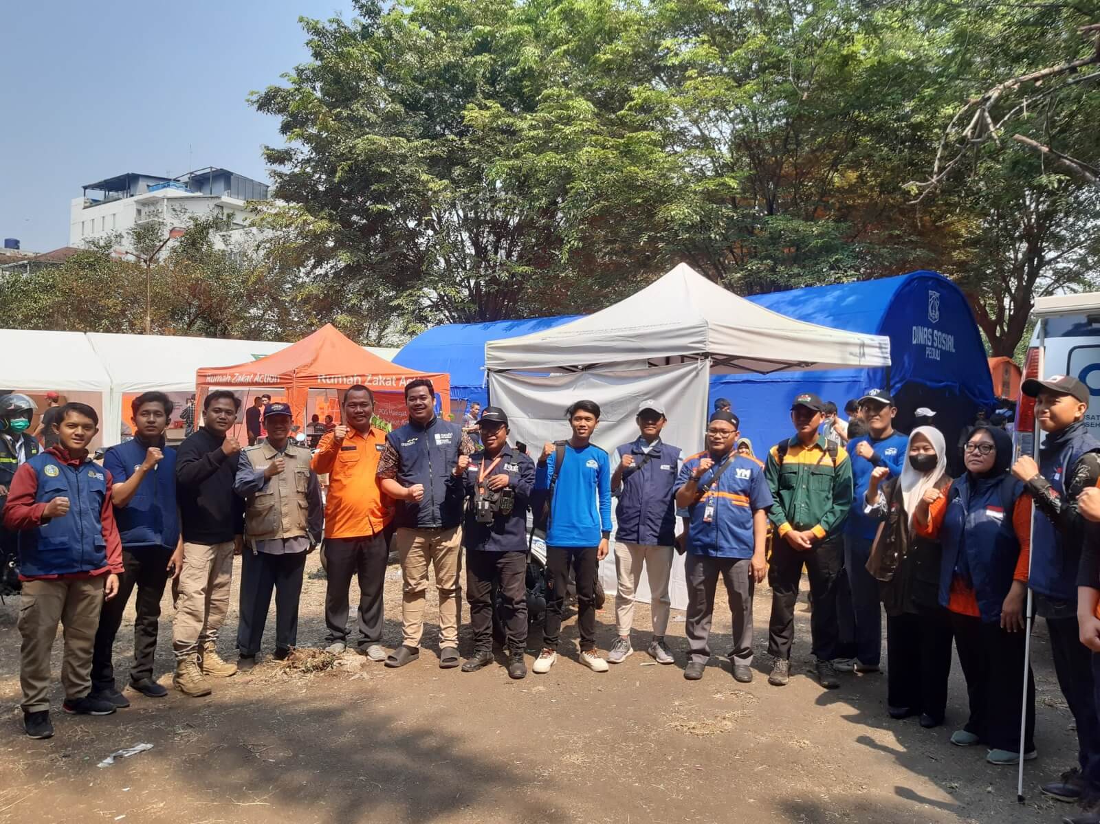 Kebakaran Hebat di Manggarai, Tim Wahdah Inspirasi Zakat (WIZ) Dirikan Posko Segar