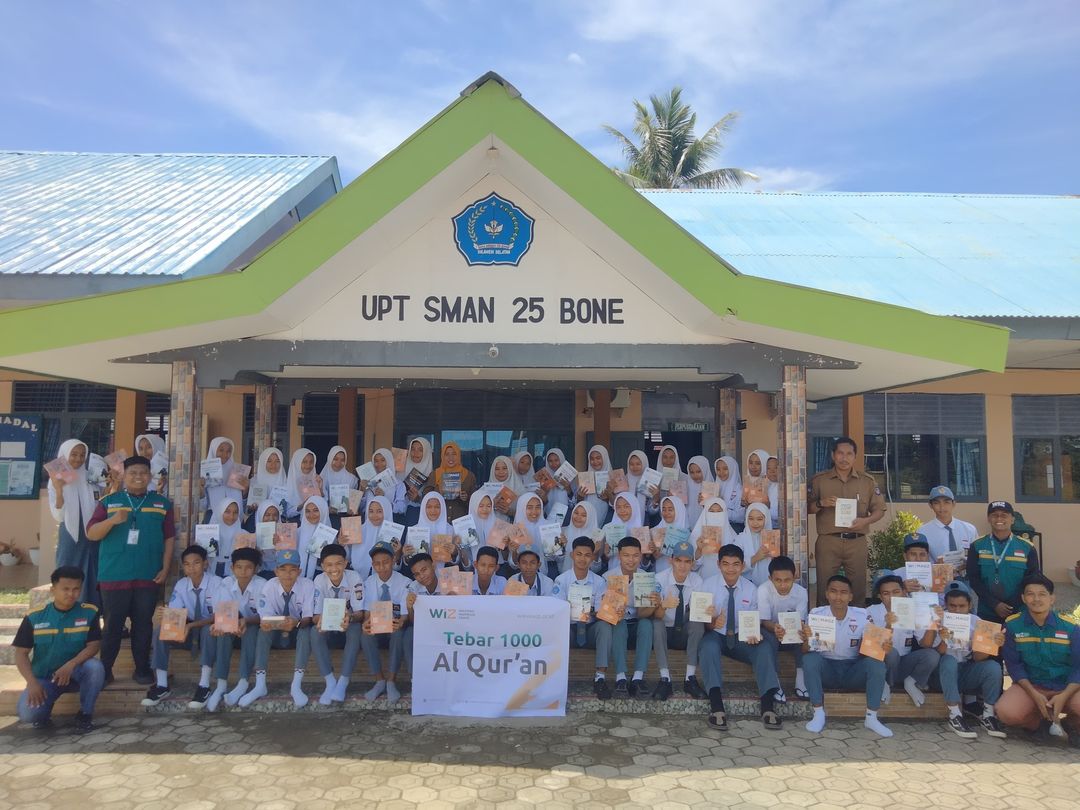 Program Tebar 1000 Al-Qur’an WIZ Bone Memasuki Tahap Kelima