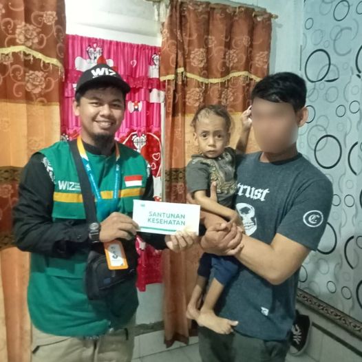 WIZ Konawe Utara Salurkan Santunan Kesehatan Untuk Anak Penderita Kelainan Katup Jantung