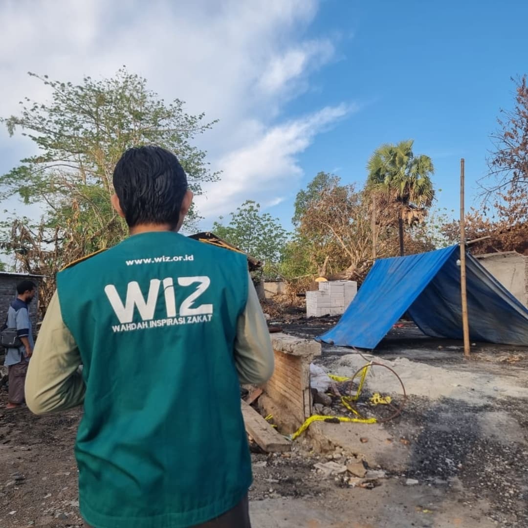 WIZ Takalar Salurkan Bantuan untuk Penyintas Kebakaran di Polongbangkeng Selatan