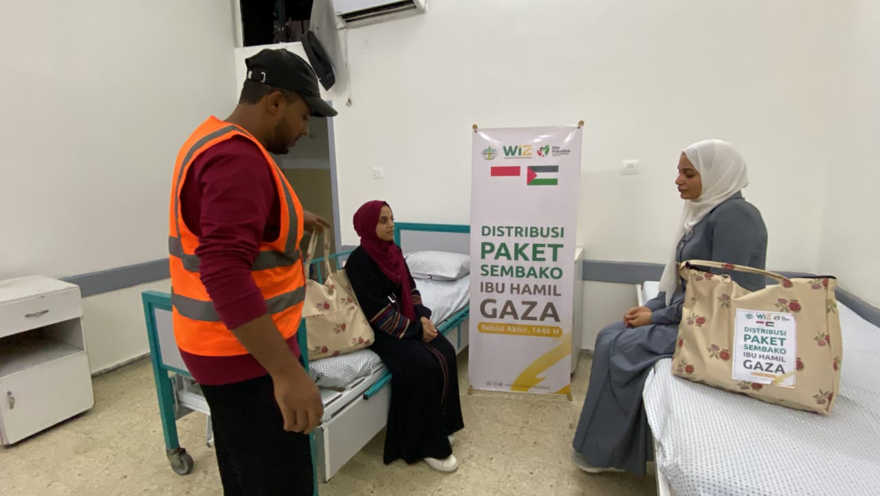 Wahdah Inspirasi Zakat dan KITA Palestina Salurkan Bantuan Paket Ibu Hamil dan Menyusui untuk Masyarakat Gaza