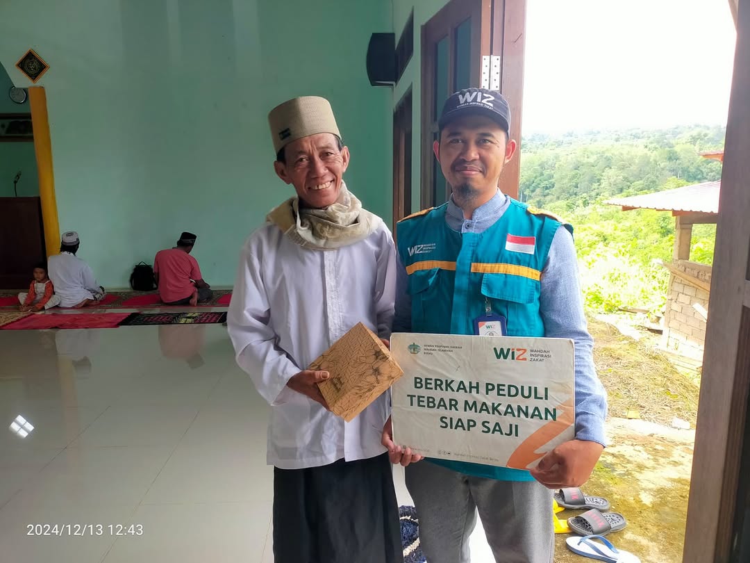WIZ Salurkan 100 Paket Makanan Sampai di Tangan Warga Perbatasan Berau