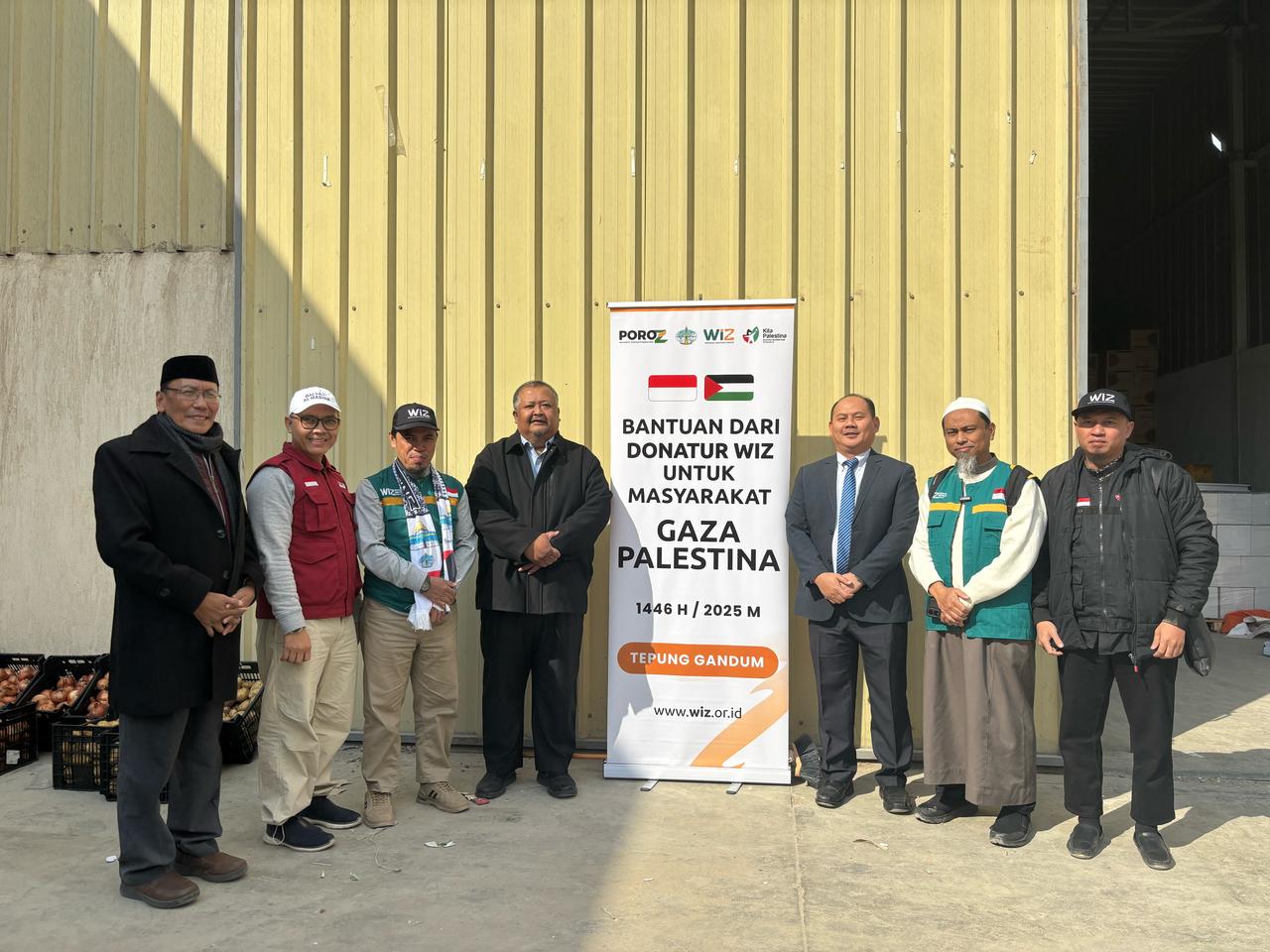 WIZ, KITA Palestina & Rombongan POROZ Lepas Kegiatan Penyaluran Bantuan Kemanusiaan ke Gaza