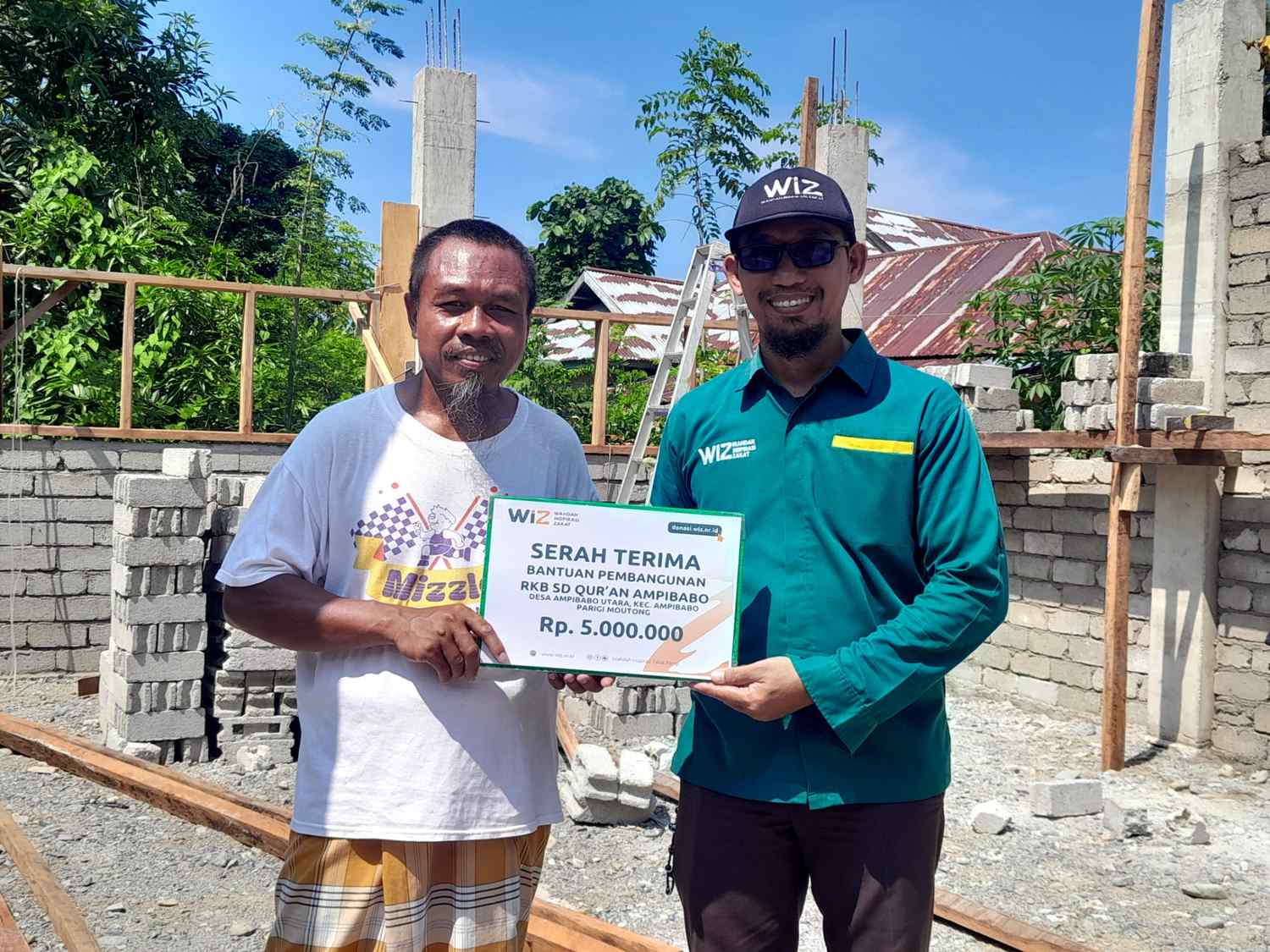 WIZ Parigi Salurkan Bantuan Tahap II untuk Pembangunan Ruang Kelas Baru SDQ Al-Ihsan Ampibabo
