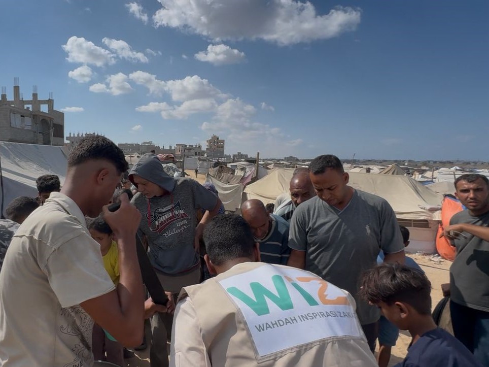WIZ dan KITA Palestina Salurkan Bantuan Makanan untuk 500 Warga di Deir al-Balah