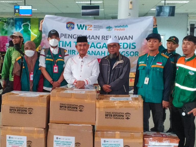 Walikota Tarakan Lepas Tenaga Kesehatan Wahdah ke Aceh Tamiang