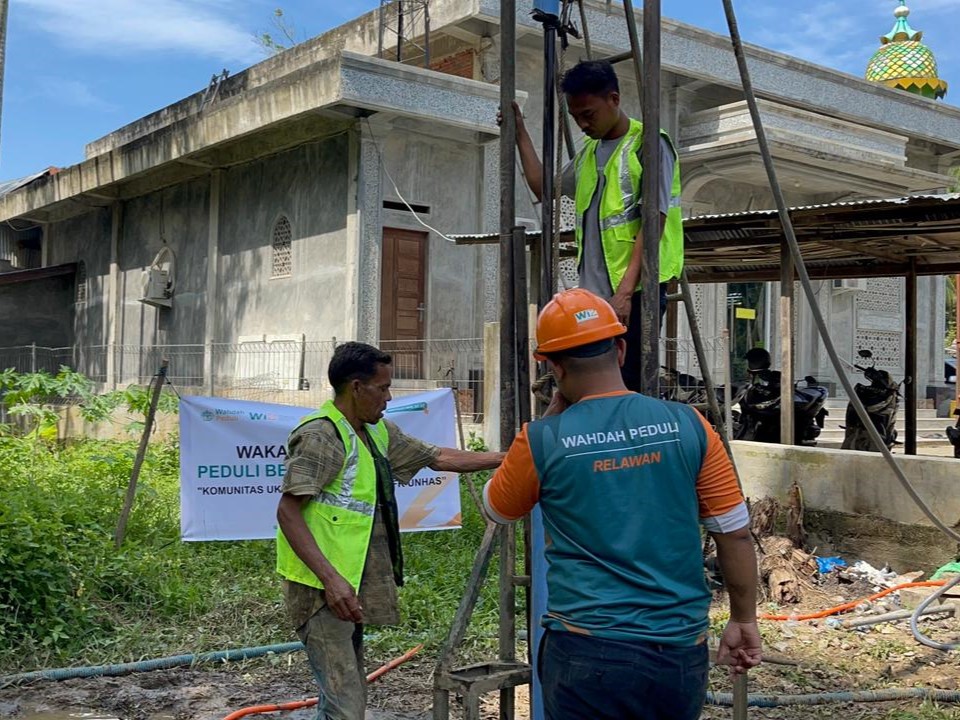 Atasi Krisis Air Bersih, WIZ dan FK Unhas Bangun Sumur Bor ke-17 di Meunasah Bireuen