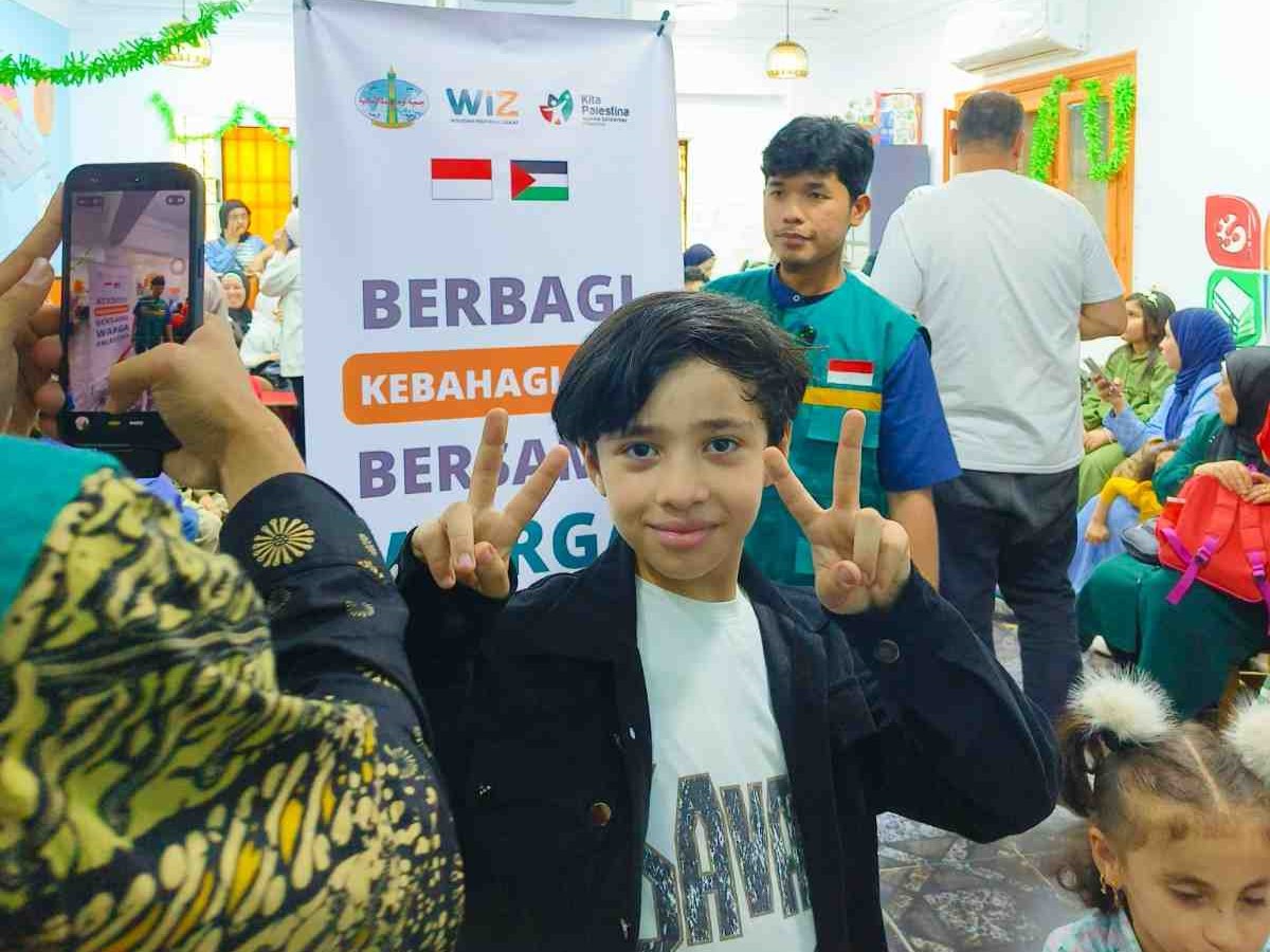 Kembalikan Senyum Anak-Anak Gaza, WIZ Mesir Gelar Aksi Kemanusiaan di Abbas Al-Aqqad