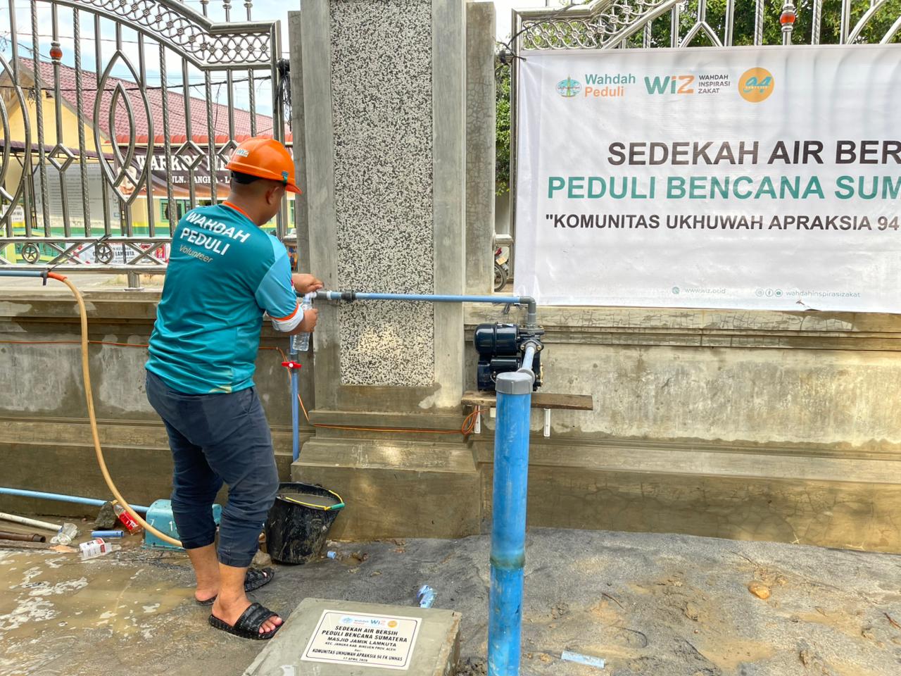 Sinergi WIZ dan Alumni FK UNHAS Hadirkan Sumber Air Bersih di Masjid Jami’ Lamkuta Bireuen