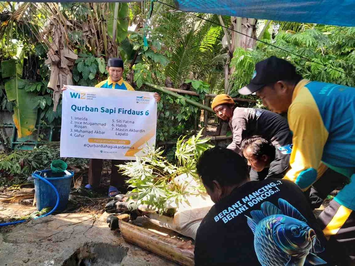 WIZ Parigi Sembelih 17 Hewan Qurban Melalui Program Tebar Qurban Nusantara