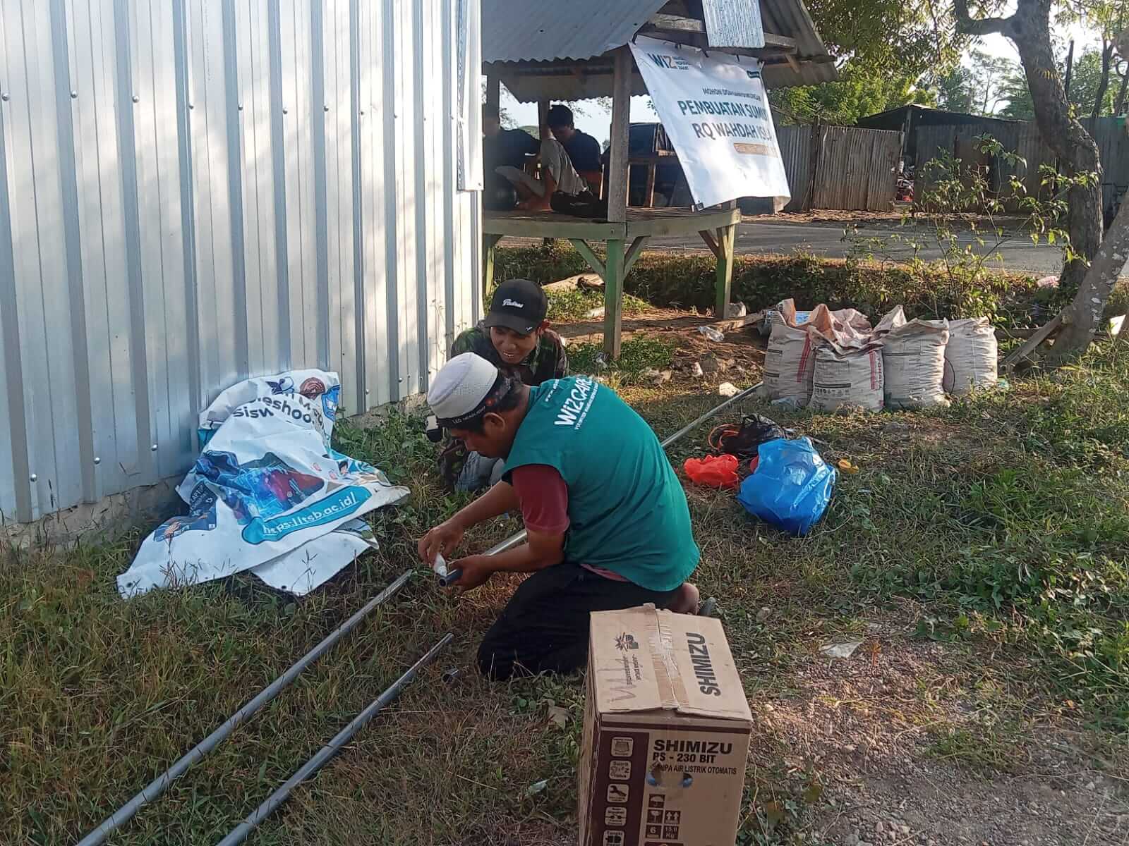 WIZ Rampungkan Program Bantuan Sumur Bor di RQ Wahdah Islamiyah Bima