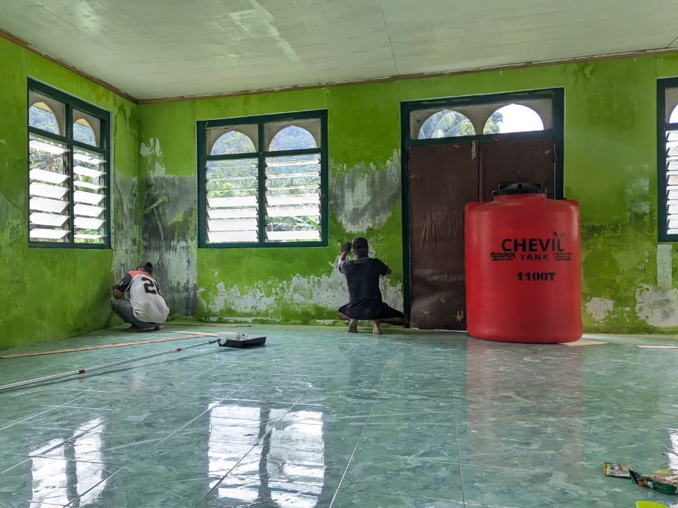 Pembangunan Masjid Al-Hijrah Desa Kalolos Masuki Tahap Ketiga, Wujud Kebersamaan Membangun Rumah Allah