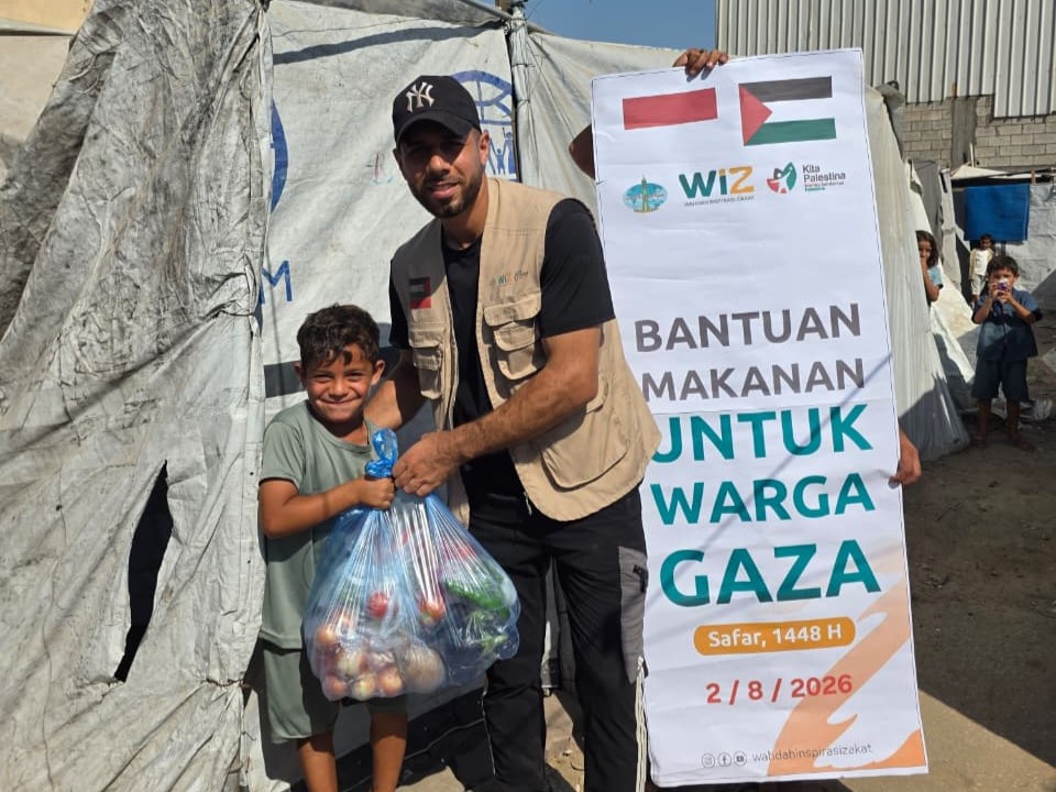 Di Tengah Kelangkaan Ekstrem Gaza Utara, Dapur Tenda Pengungsi Kembali Mengepul Berkat Sayur Segar dari Indonesia