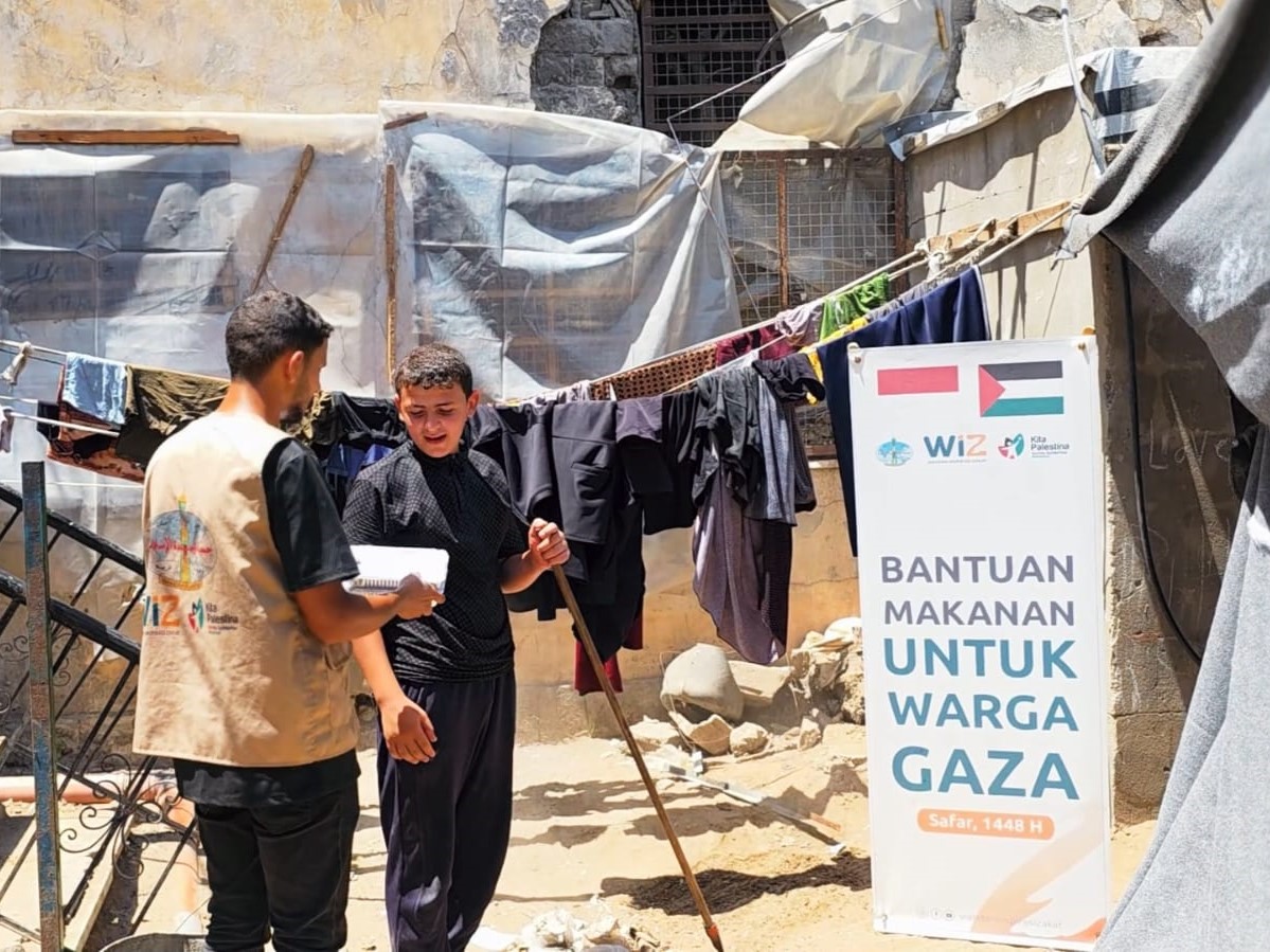 Menembus Blokade dan Luka Gaza: WIZ Bersama KITA Palestina Salurkan Bantuan Pangan di Tengah Ancaman Krisis Kemanusiaan