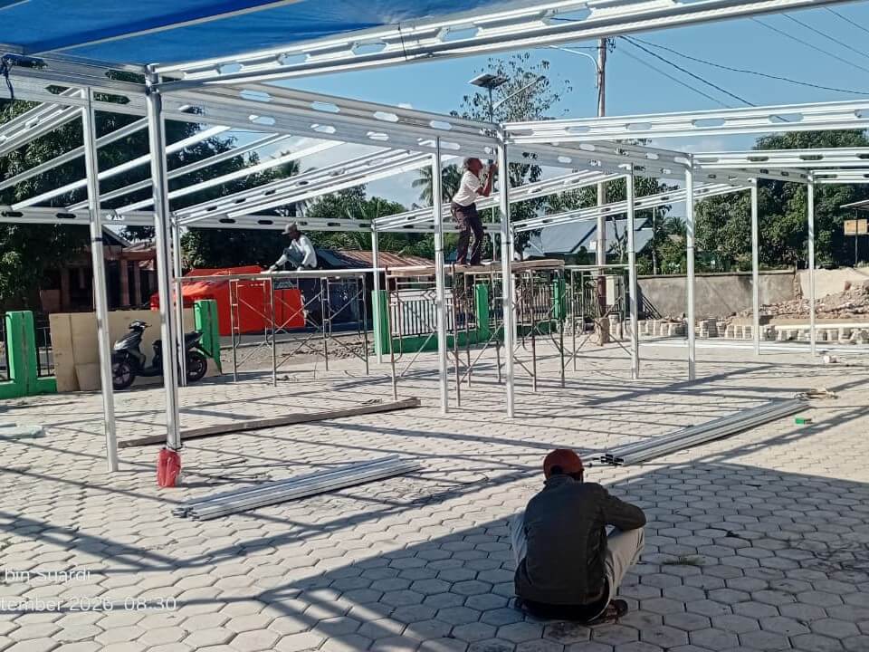 Pasca Gempa NTT, WIZ Bangun Masjid Darurat untuk Warga Nagekeo
