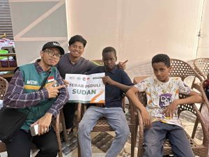 Bawa Misi Kemanusiaan Indonesia, WIZ Mesir Salurkan Bantuan Pangan untuk Pengungsi Sudan